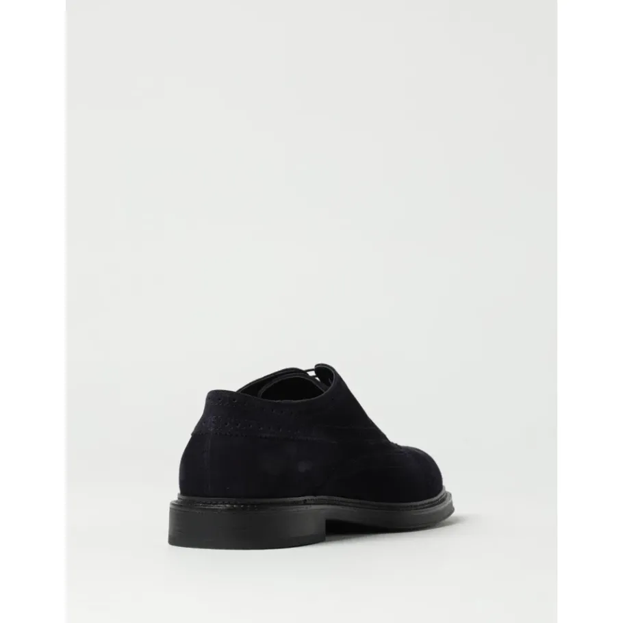 Emporio Armani Suède Brogue Veterschoenen-Heren Nette Schoenen