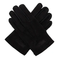 Moschino Suède handschoenen met geborduurd logo-Heren Handschoenen