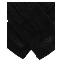Moschino Suède handschoenen met geborduurd logo-Heren Handschoenen