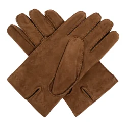 Moschino Suède handschoenen met geborduurd logo-Heren Handschoenen