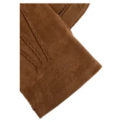 Moschino Suède handschoenen met geborduurd logo-Heren Handschoenen