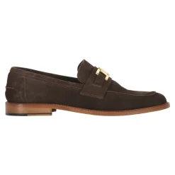 Bruno Magli Suède Kalfsleren Penny Loafers-Heren Instappers & Slip Ons