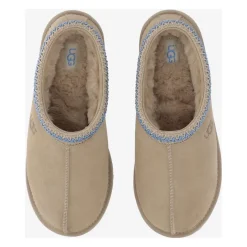 UGG Suède Leren Geborduurde Pantoffels-Heren Instappers & Slip Ons