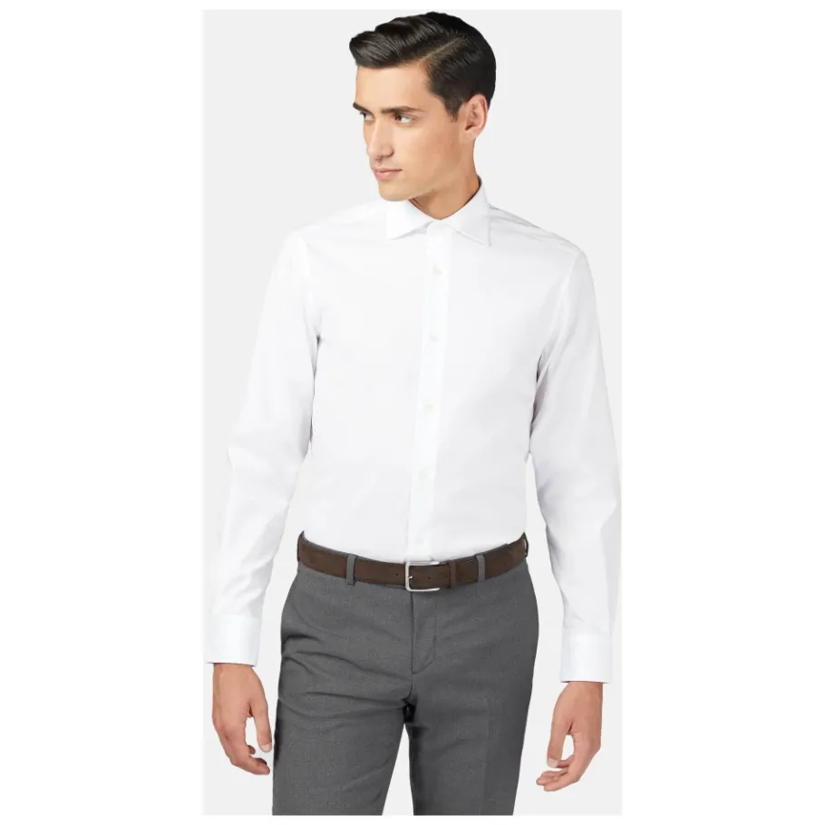 Boggi Milano Suède Leren Riem-Heren Riemen