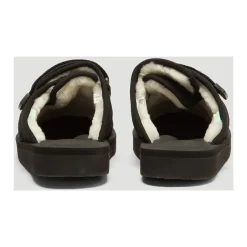 Suicoke Suède Sandalen met Shearling Voering-Heren Pantoffels