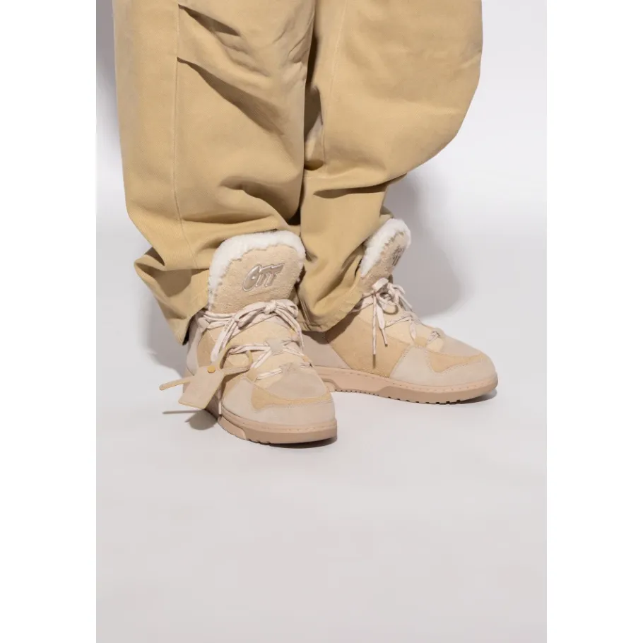 Off White Suède Snowboots-Heren Snowboots