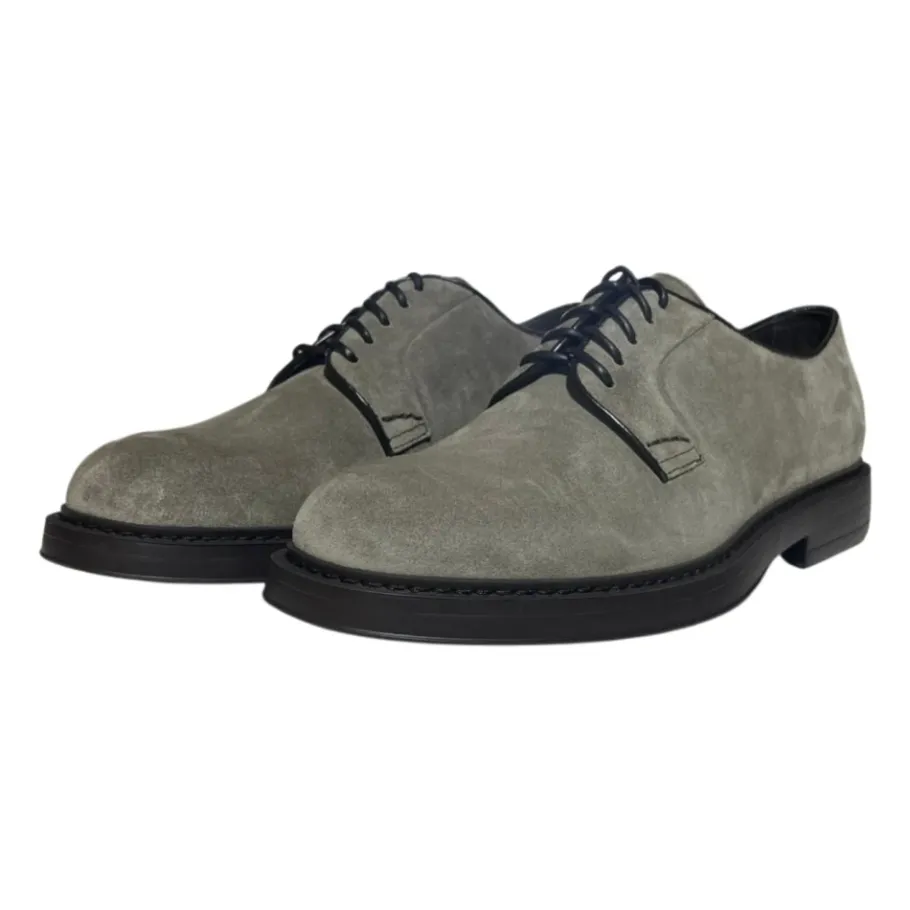 Doucal's Suede Kalfsleren Derby Schoenen-Heren Nette Schoenen