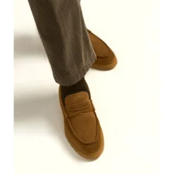 Kiton Suede Loafer-Heren Instappers & Slip Ons