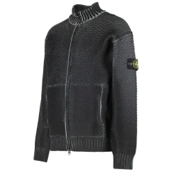 Stone Island Sweater met ritssluiting en sublimatieprint-Heren Truien & Vesten