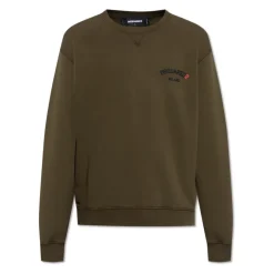 Dsquared2 Sweatshirt met Logo in Reliëf-Heren Truien & Vesten