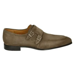 Magnanni Taupe Suède Business Schoenen-Heren Instappers & Slip Ons|Nette Schoenen