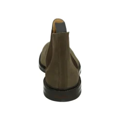 Crockett & Jones Taupe Suède Casual Chelsea Schoenen-Heren Laarzen