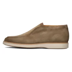 Magnanni Taupe suède instappers-Heren Instappers & Slip Ons