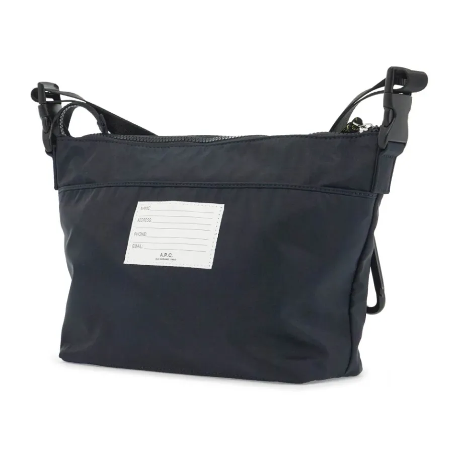 A.P.C. Technische Stof Crossbody Tas met Rits-Heren Tassen