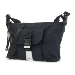 A.P.C. Technische Stof Crossbody Tas met Rits-Heren Tassen