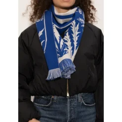 Burberry Thistle Shield Wool Scarf-Heren Sjaals