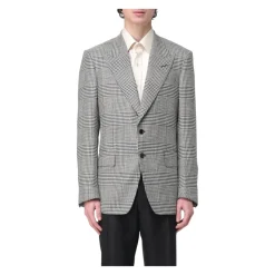 Tom Ford Tijdloze Check Blazer-Heren Kostuums