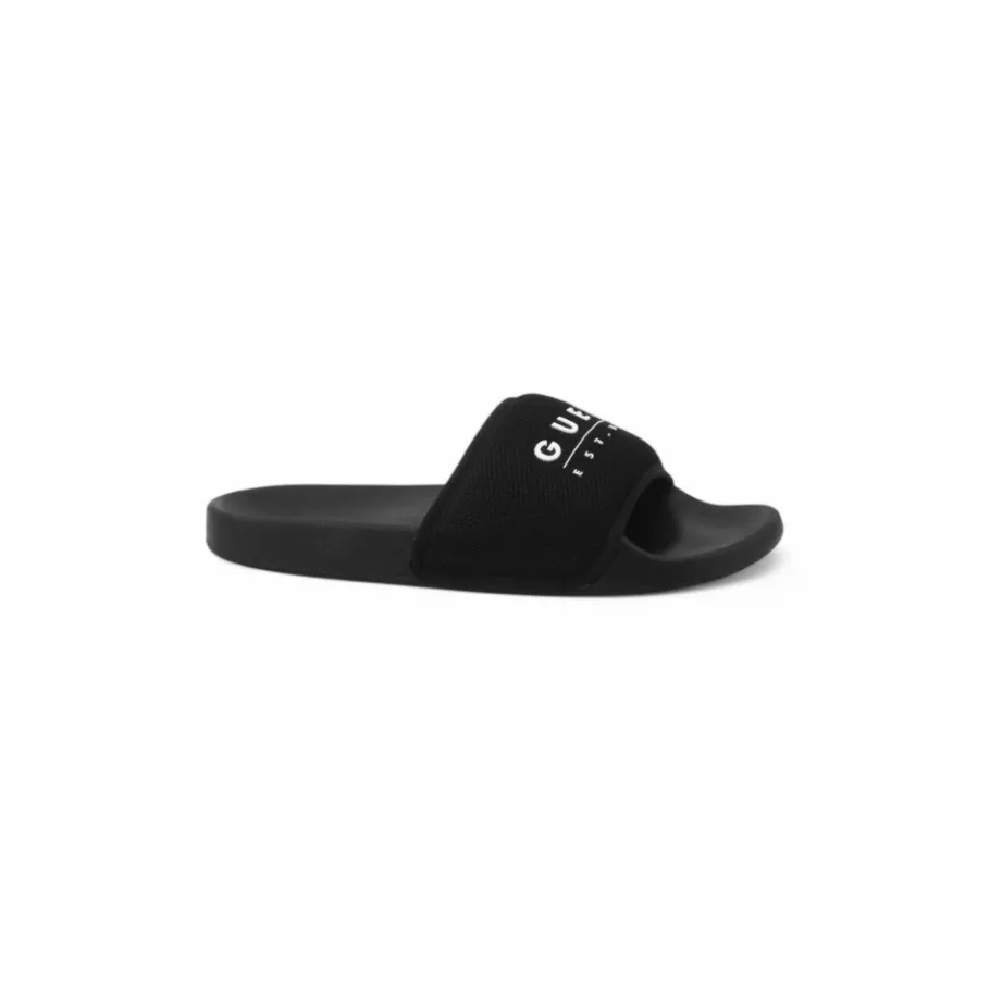 Guess Tokyom Logo-Script Sandal-Heren Slippers