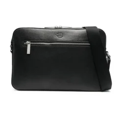 Baldinini Trend Kalfsleren Messenger Bag-Heren Tassen