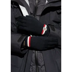 Moncler Tricolor Wollen Handschoenen-Heren Handschoenen