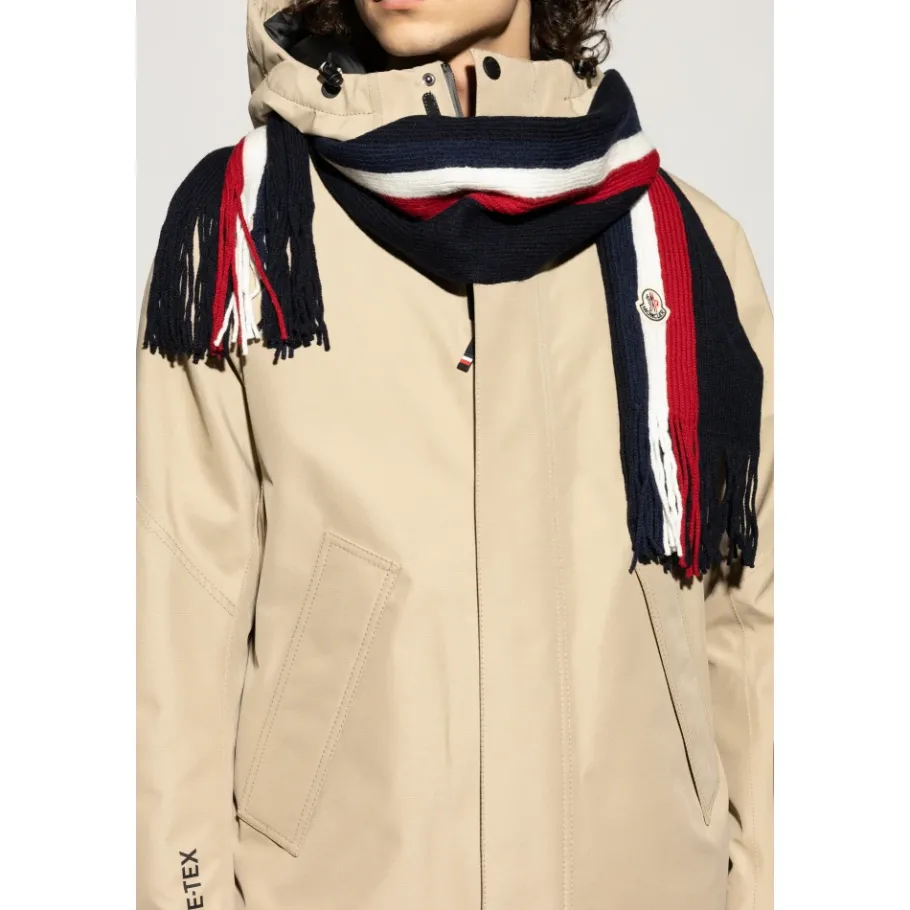 Moncler Tricolor wollen sjaal-Heren Sjaals