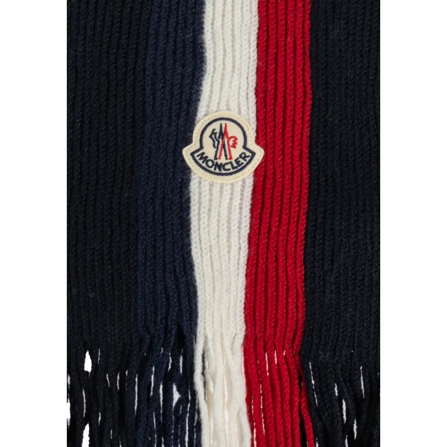Moncler Tricolor wollen sjaal-Heren Sjaals