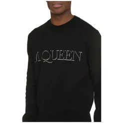 Alexander McQueen Trui met ronde hals-Heren Truien & Vesten