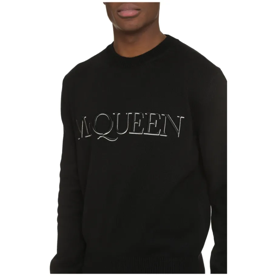 Alexander McQueen Trui met ronde hals-Heren Truien & Vesten