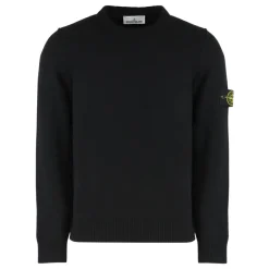 Stone Island Trui met ronde hals en omgekeerde stikseldetails-Heren Truien & Vesten