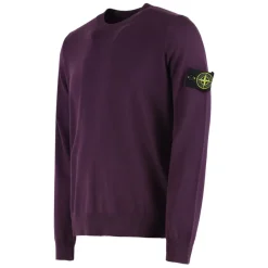 Stone Island Trui met ronde hals en opstaande stiksels-Heren Truien & Vesten