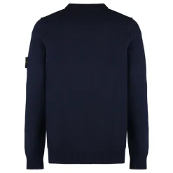 Stone Island Trui met ronde hals en stikseldetails-Heren Truien & Vesten