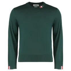Thom Browne Trui met ronde hals van scheerwol-Heren Truien & Vesten