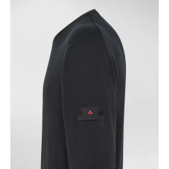 Peuterey Trui van wol en katoen met ronde hals-Heren Truien & Vesten