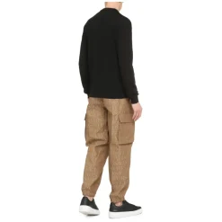 Versace Trui van zijde- en katoenmix-Heren Truien & Vesten