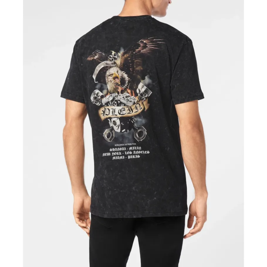 Philipp Plein T-Shirt Ronde Hals Eagle-Heren Shirts