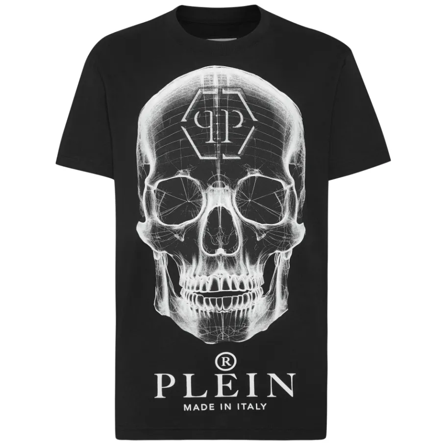 Philipp Plein T-shirt Round Neck SS Skull-Heren Shirts