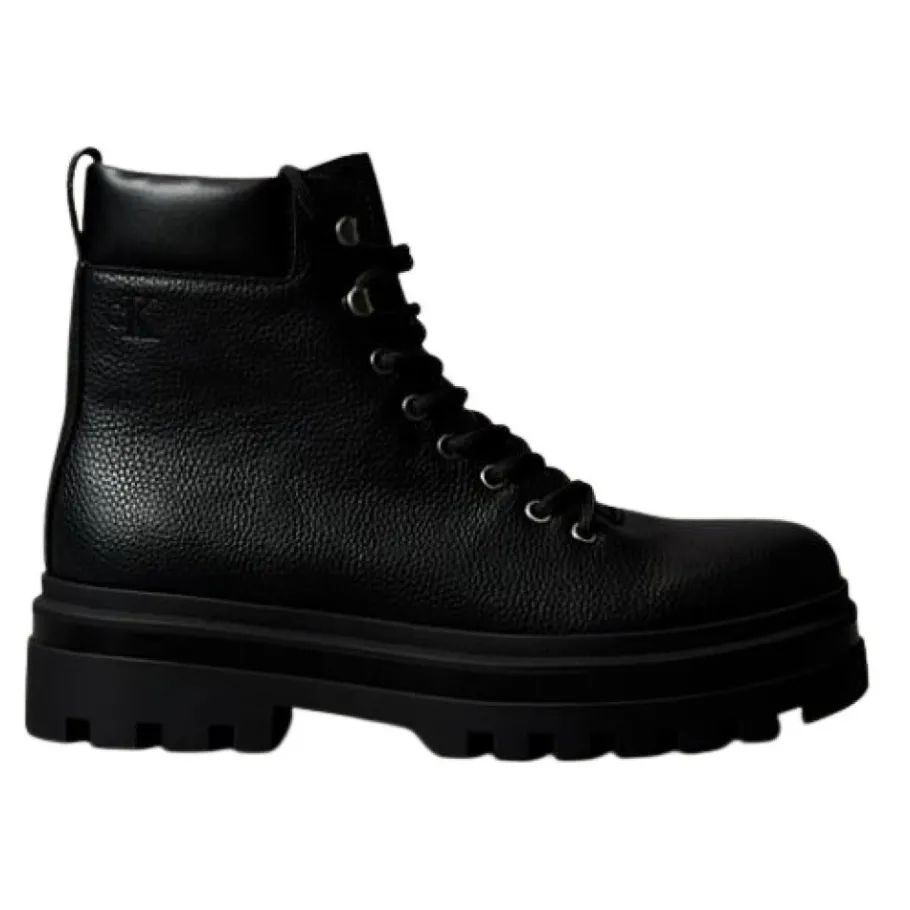 Calvin Klein Tumbled Leather Airfit Lugged Boots-Heren Laarzen
