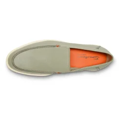 Santoni Tumbled Leather Loafer-Heren Instappers & Slip Ons