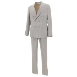 Eleventy Tweedelig Double-breasted pak-Heren Kostuums
