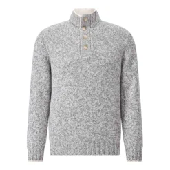 Gran Sasso Tweekleurige wollen trui-Heren Truien & Vesten