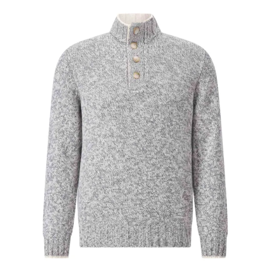 Gran Sasso Tweekleurige wollen trui-Heren Truien & Vesten