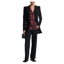 Balmain Twill pyjama overhemd met Kiss print-Heren Overhemden