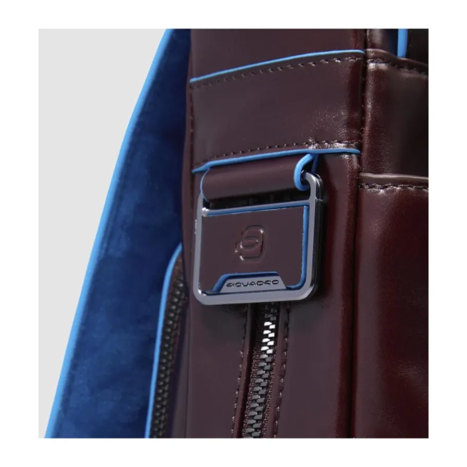 Piquadro Uitbreidbare leren aktetas-Heren Tassen