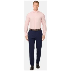 Boggi Milano ULTIMATE NON IRON Regular Fit Gestreept Katoenen Overhemd-Heren Overhemden