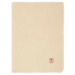 GALLO Unisex effen witte geribbelde sjaal-Heren Sjaals