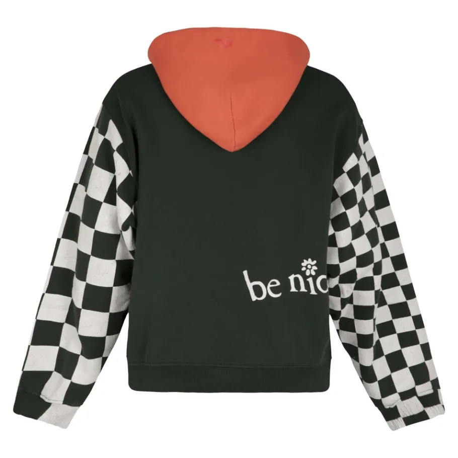 ERL Venice Checker Sleeve Hoodie-Heren Truien & Vesten
