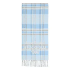 Acne Studios Venus Check Aqua Blue Beige Sjaal-Heren Sjaals
