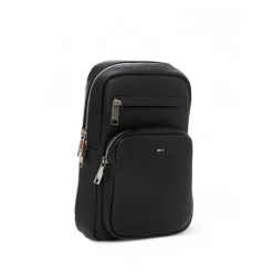 Hugo Verstelbare Schoudertas met Voorvak-Heren Tassen