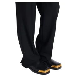 Balmain Vierkante boots in gestructureerd leer-Heren Laarzen