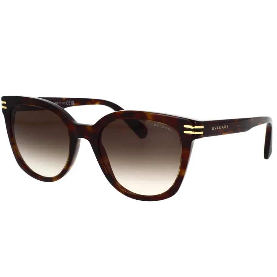 Bvlgari Vierkante zonnebril met Havana-frame-Heren Zonnebrillen